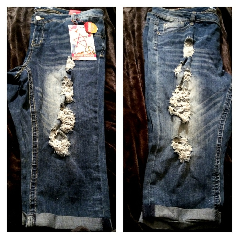 Distressed Crop Denim Price Firm
